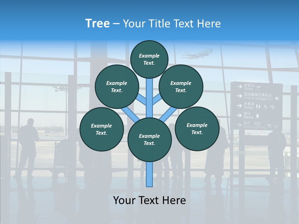 Metal Arrival Blue PowerPoint Template