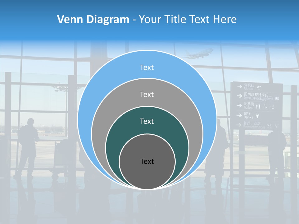Metal Arrival Blue PowerPoint Template