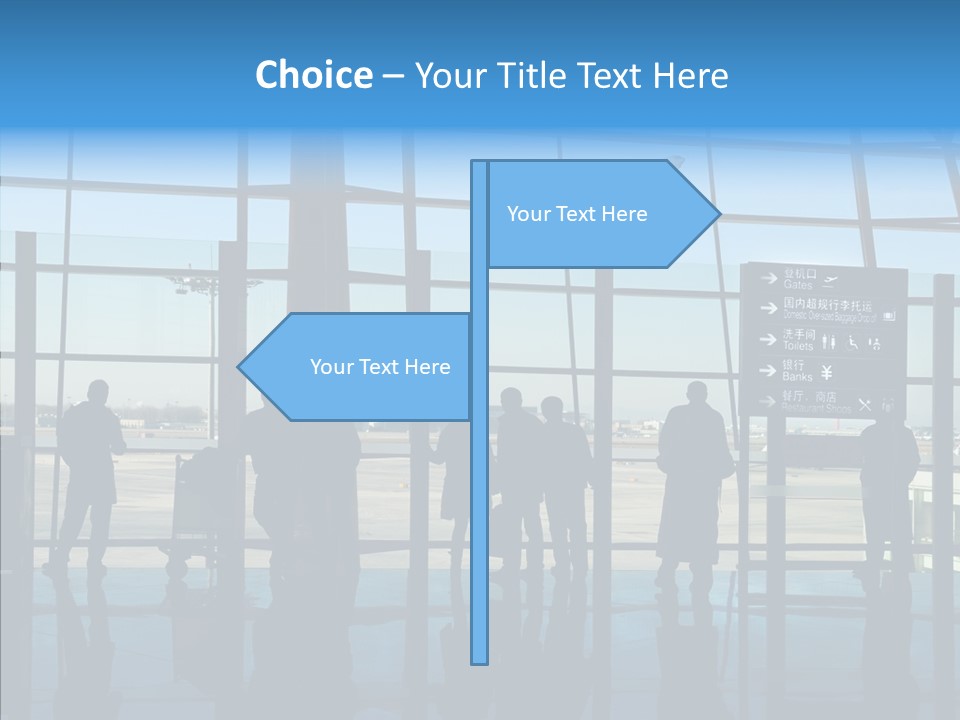 Metal Arrival Blue PowerPoint Template