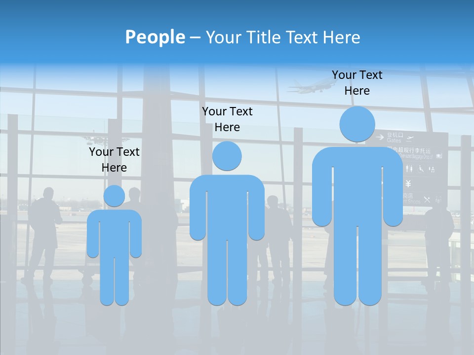 Metal Arrival Blue PowerPoint Template