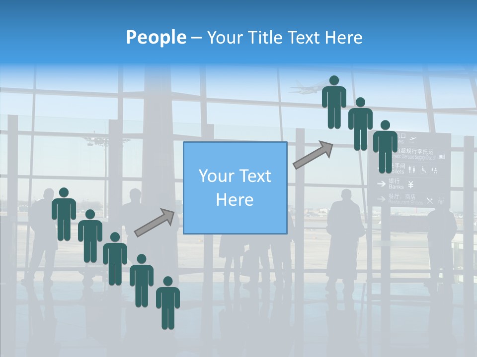 Metal Arrival Blue PowerPoint Template