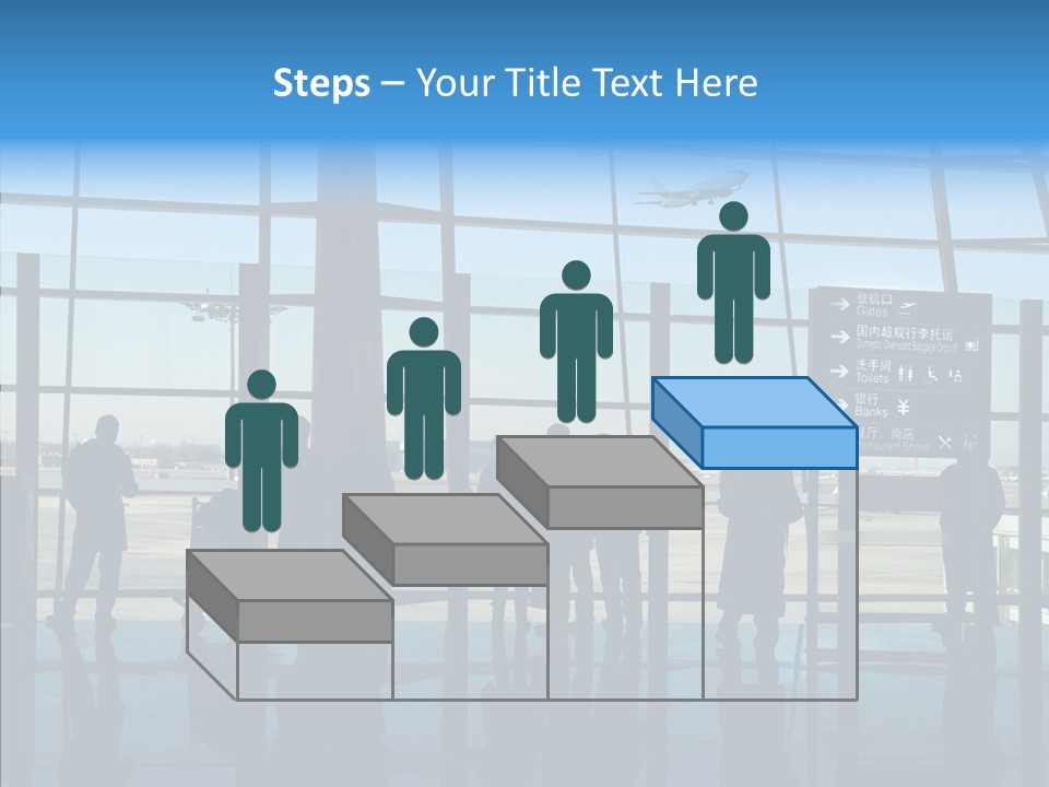 Metal Arrival Blue PowerPoint Template