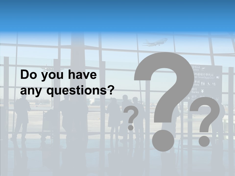 Metal Arrival Blue PowerPoint Template