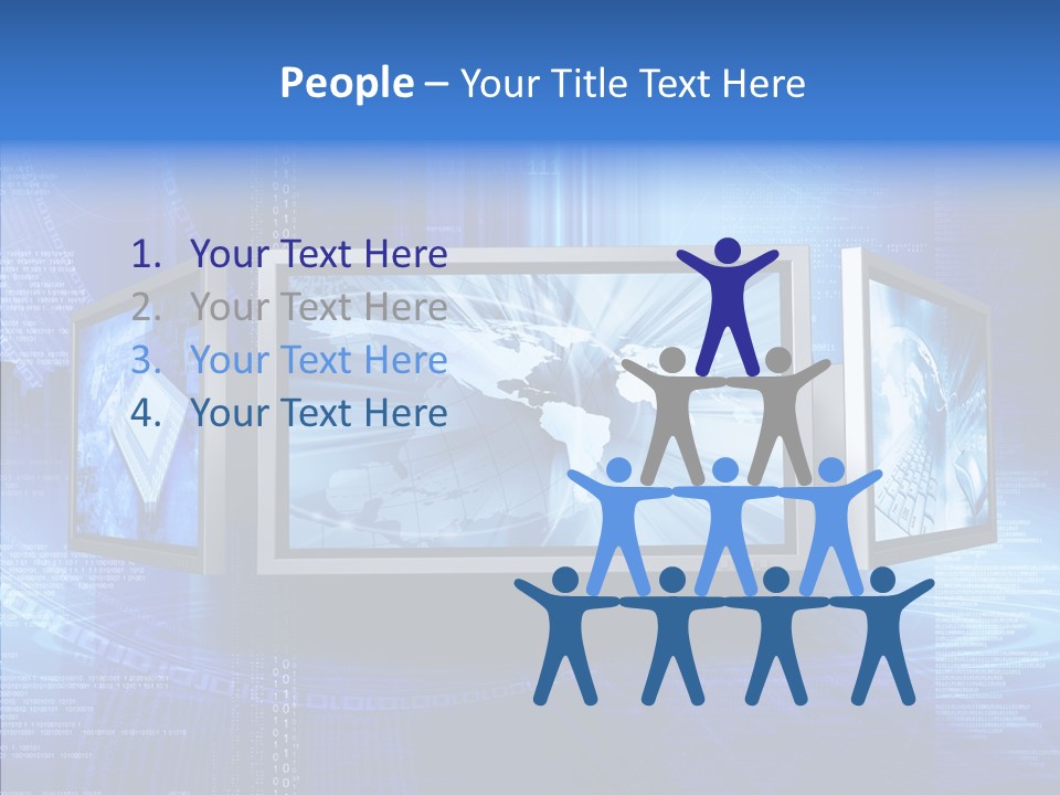 People Character Team PowerPoint Template
