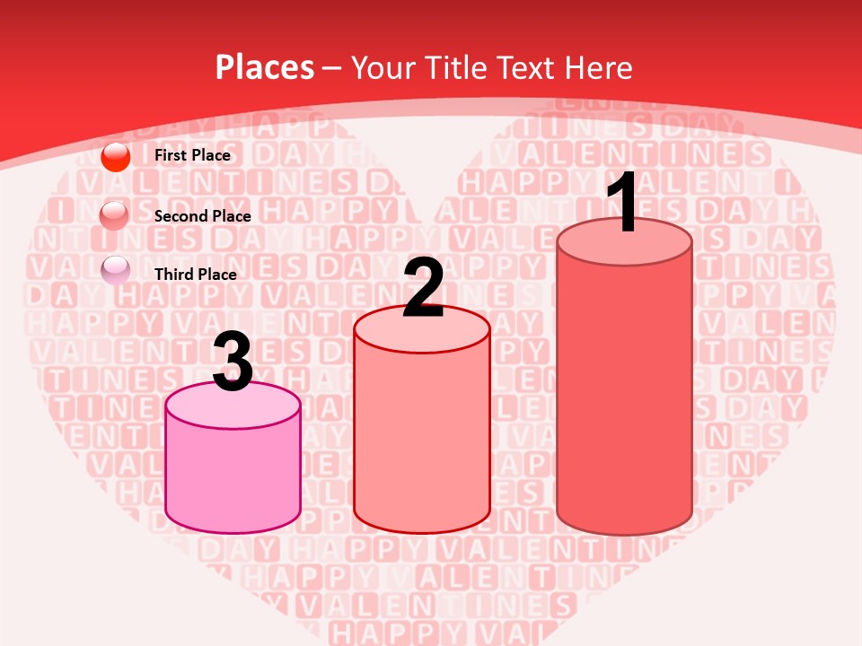 Isolated Valentine Vector PowerPoint Template