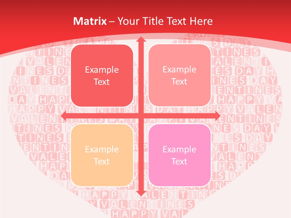 Isolated Valentine Vector PowerPoint Template