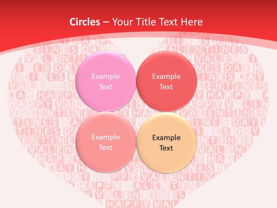 Isolated Valentine Vector PowerPoint Template