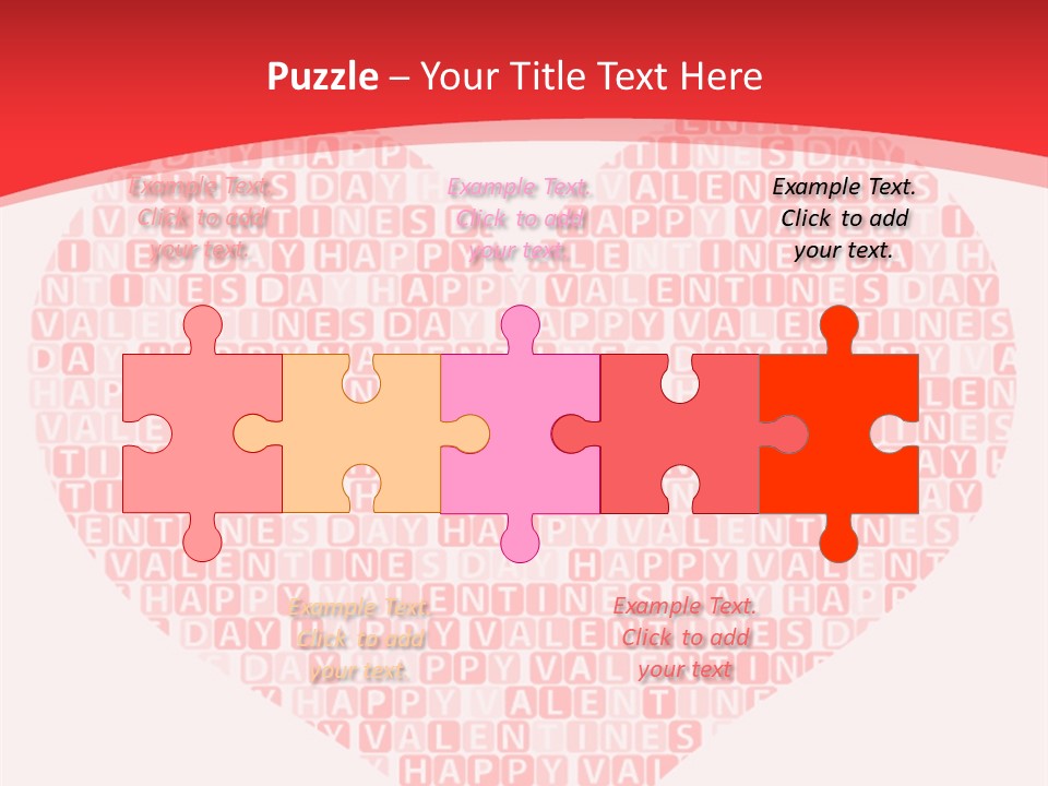 Isolated Valentine Vector PowerPoint Template