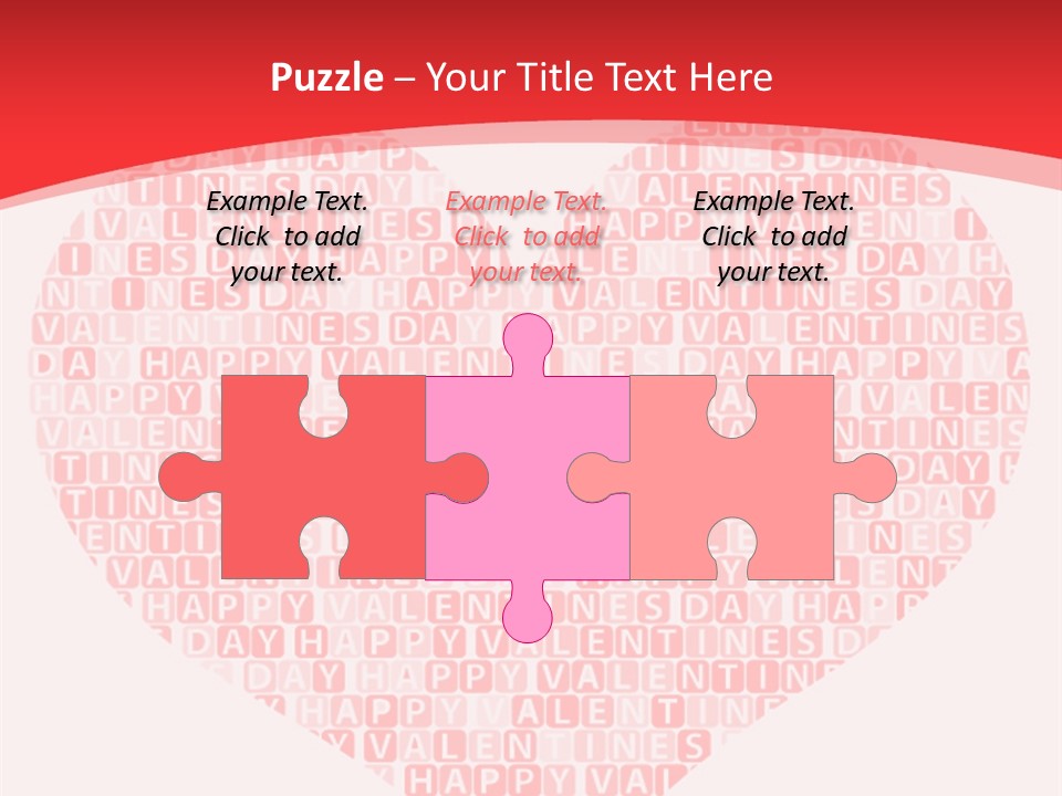 Isolated Valentine Vector PowerPoint Template