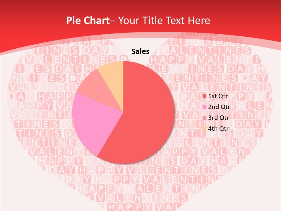 Isolated Valentine Vector PowerPoint Template