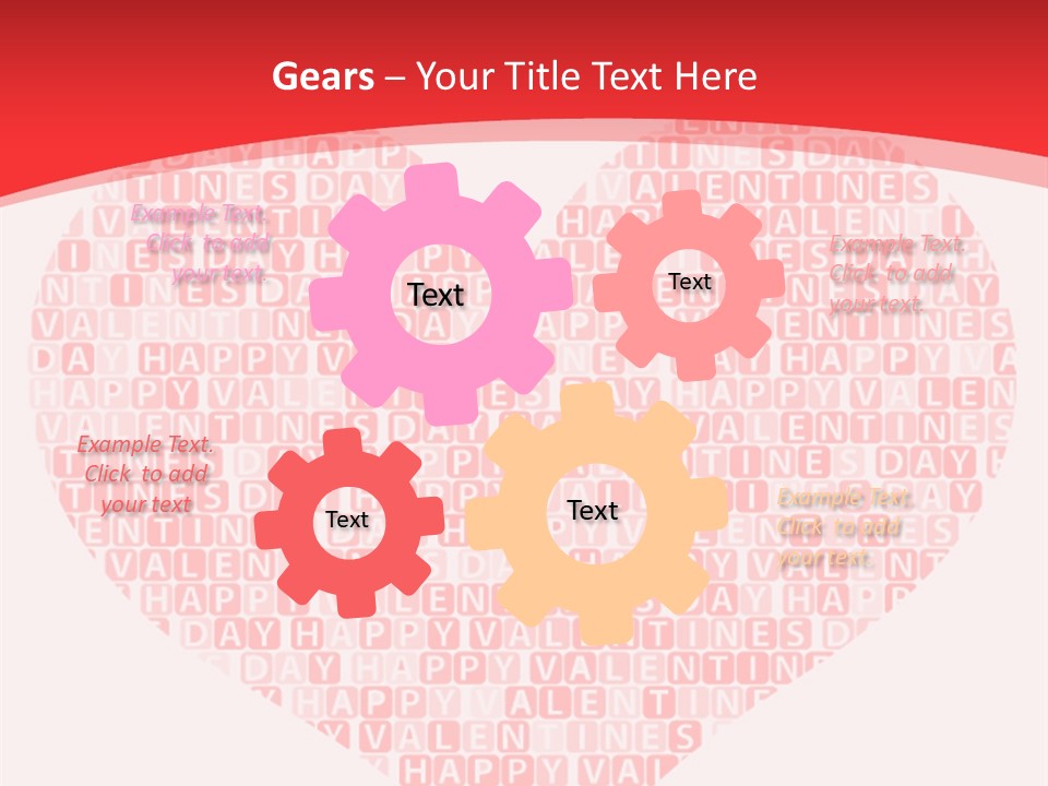 Isolated Valentine Vector PowerPoint Template