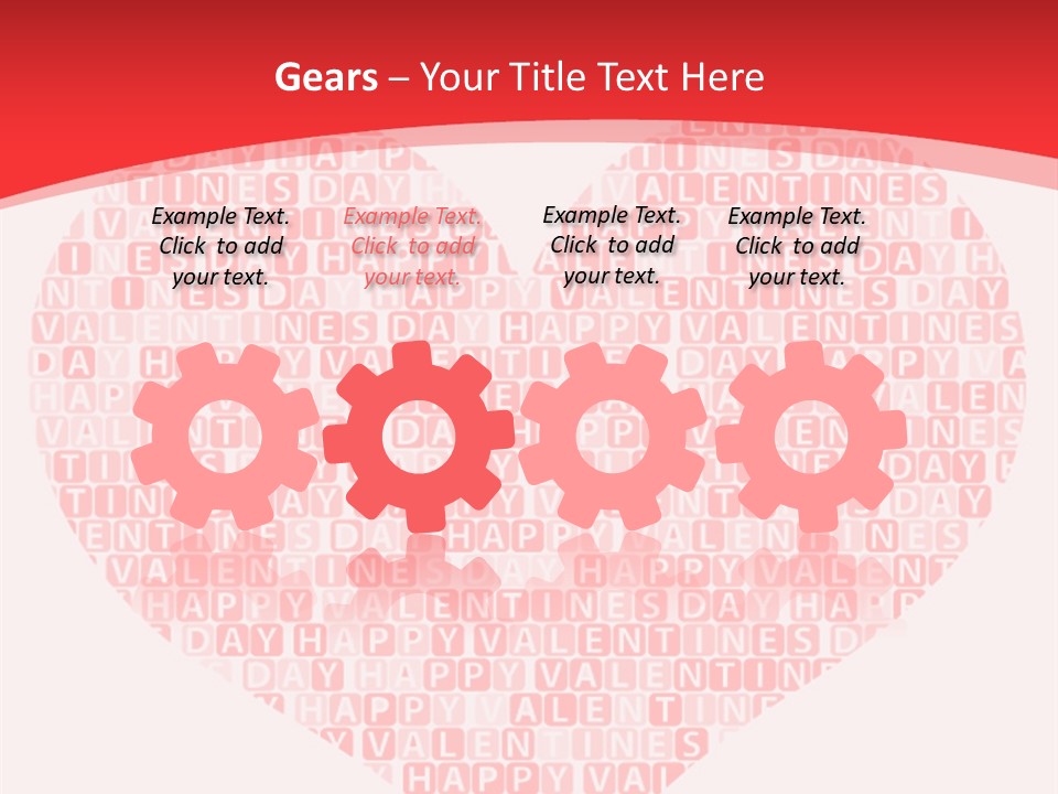 Isolated Valentine Vector PowerPoint Template