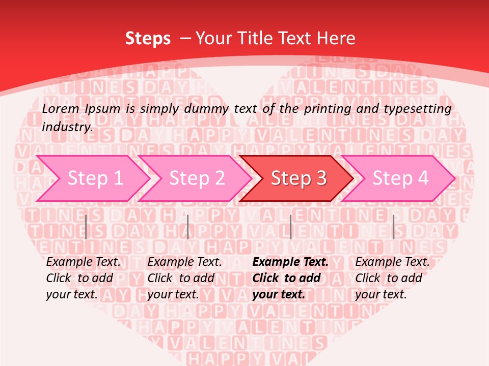 Isolated Valentine Vector PowerPoint Template