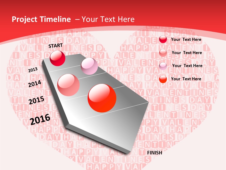 Isolated Valentine Vector PowerPoint Template