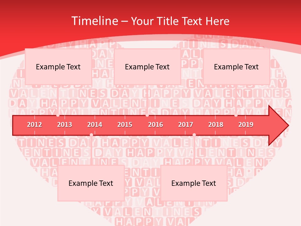 Isolated Valentine Vector PowerPoint Template