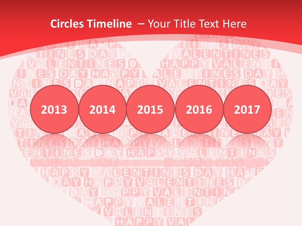 Isolated Valentine Vector PowerPoint Template