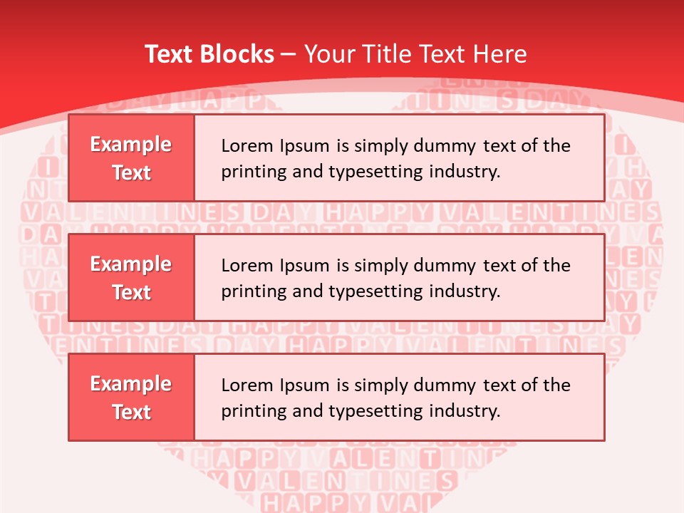 Isolated Valentine Vector PowerPoint Template