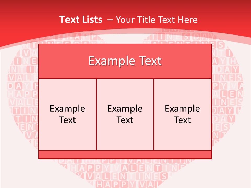Isolated Valentine Vector PowerPoint Template
