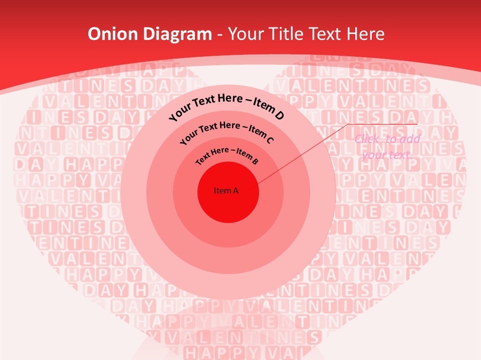 Isolated Valentine Vector PowerPoint Template