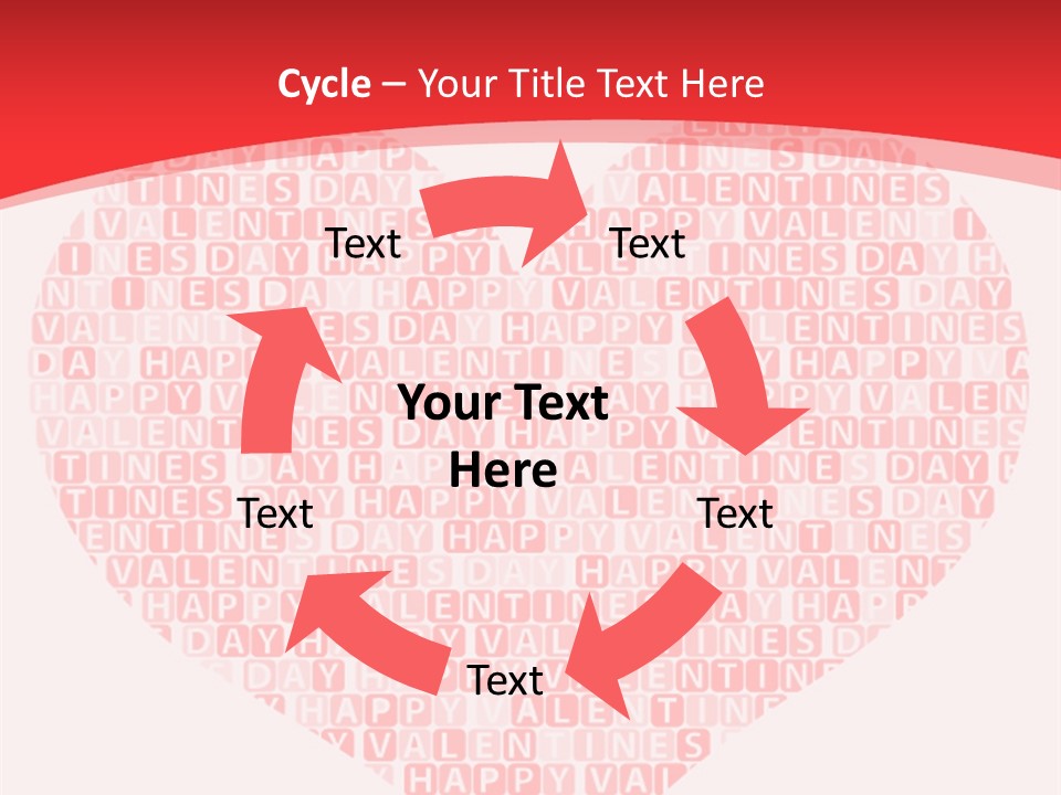 Isolated Valentine Vector PowerPoint Template