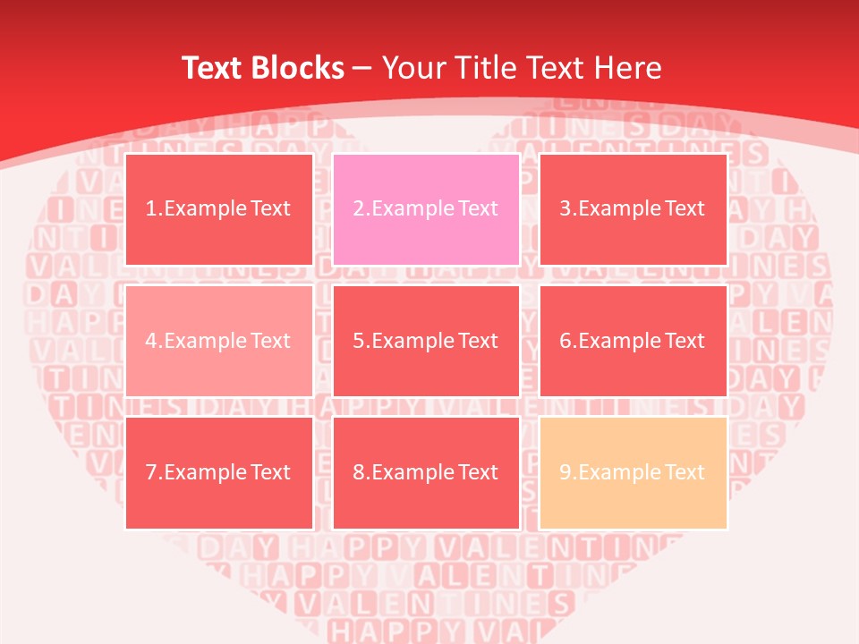 Isolated Valentine Vector PowerPoint Template