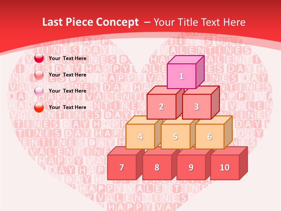 Isolated Valentine Vector PowerPoint Template