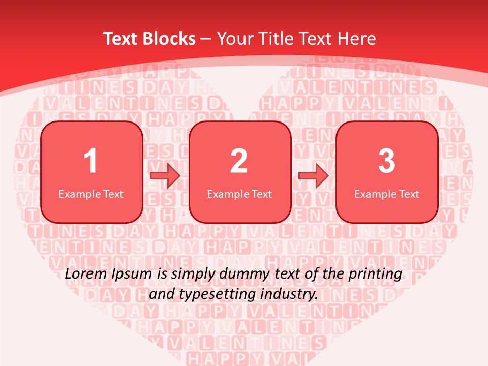 Isolated Valentine Vector PowerPoint Template