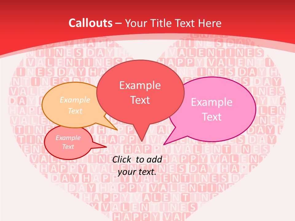 Isolated Valentine Vector PowerPoint Template