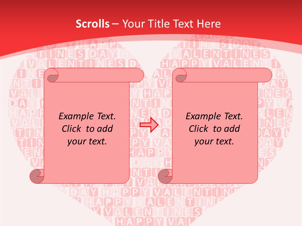 Isolated Valentine Vector PowerPoint Template