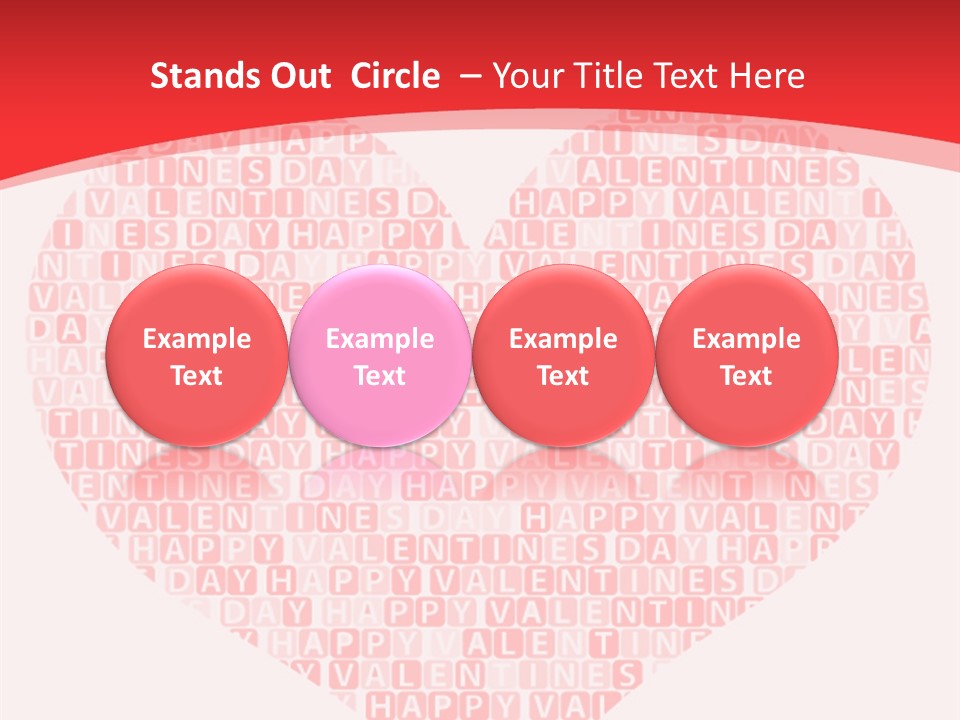 Isolated Valentine Vector PowerPoint Template