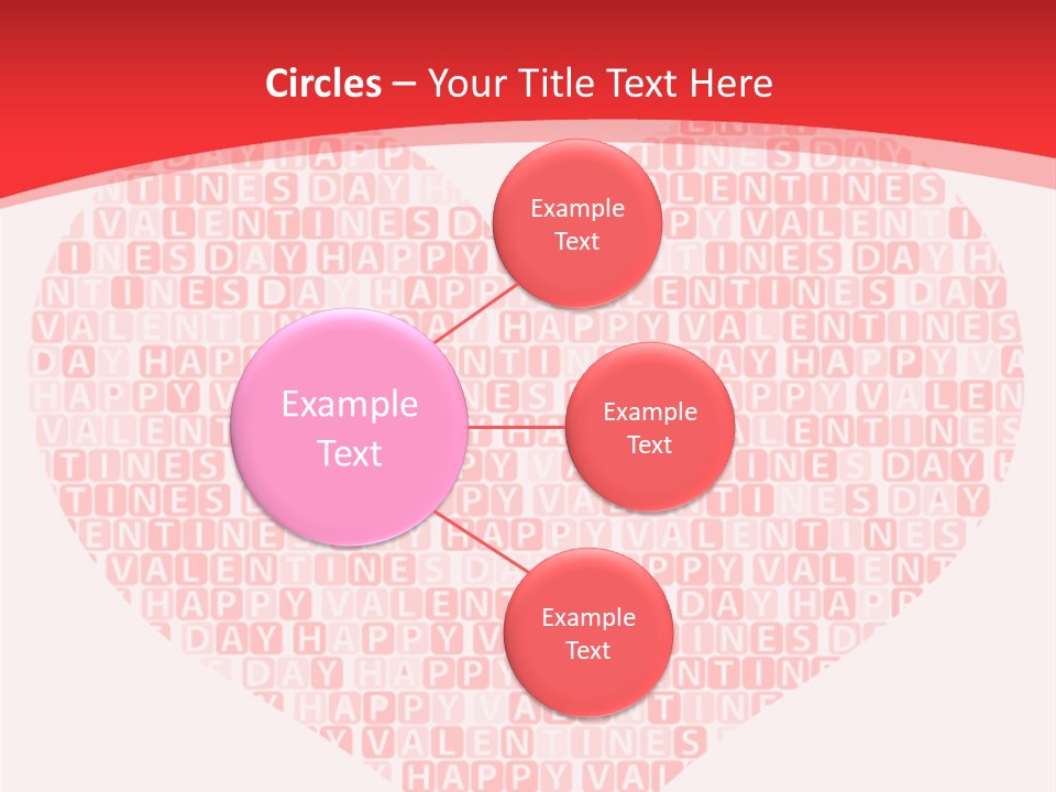 Isolated Valentine Vector PowerPoint Template