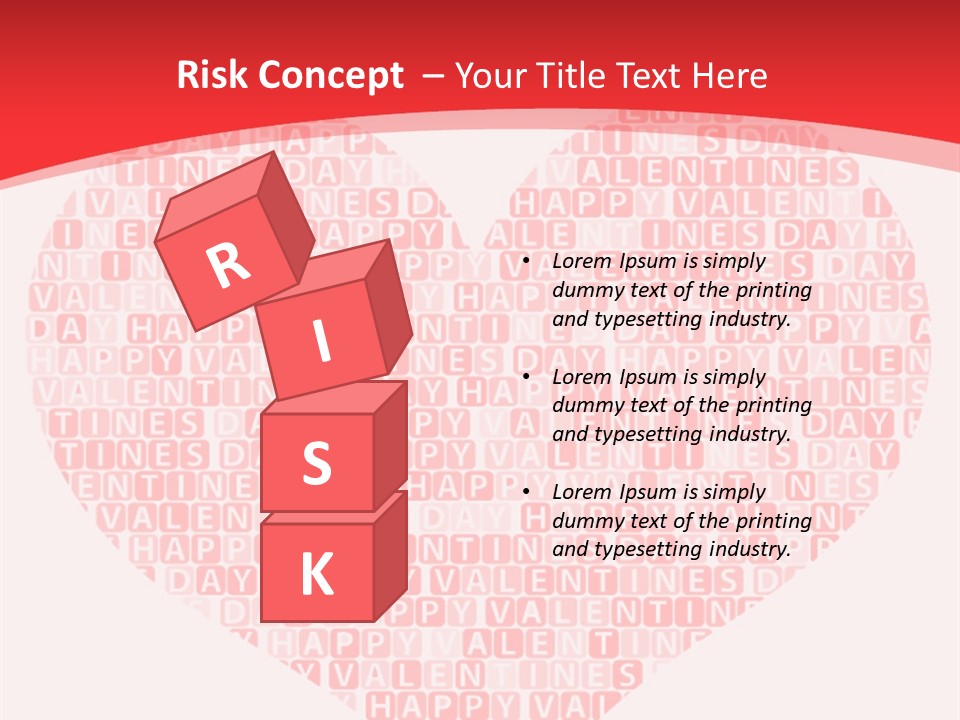 Isolated Valentine Vector PowerPoint Template