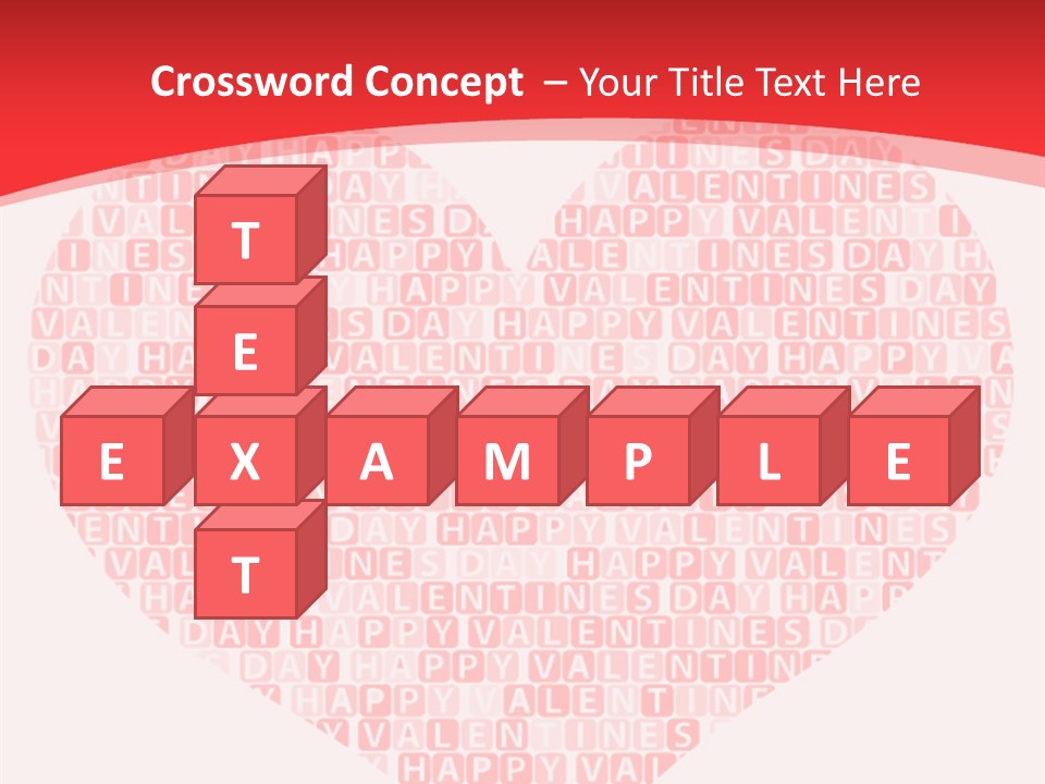 Isolated Valentine Vector PowerPoint Template