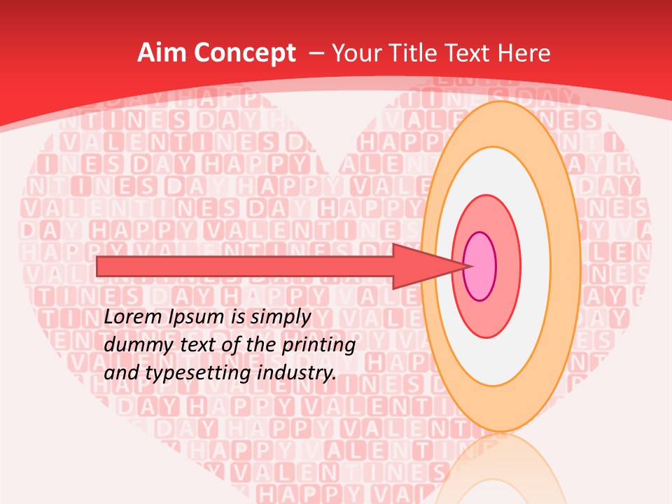 Isolated Valentine Vector PowerPoint Template