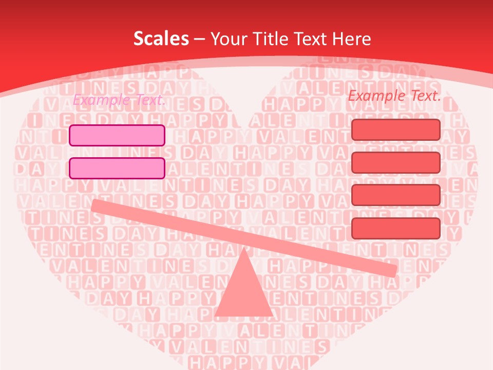 Isolated Valentine Vector PowerPoint Template