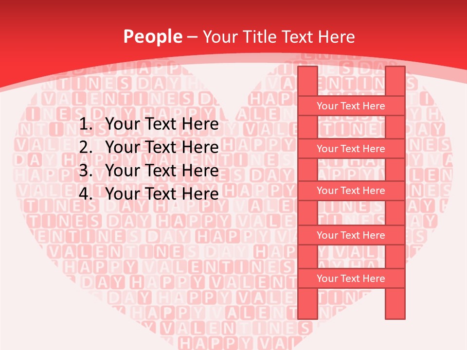 Isolated Valentine Vector PowerPoint Template