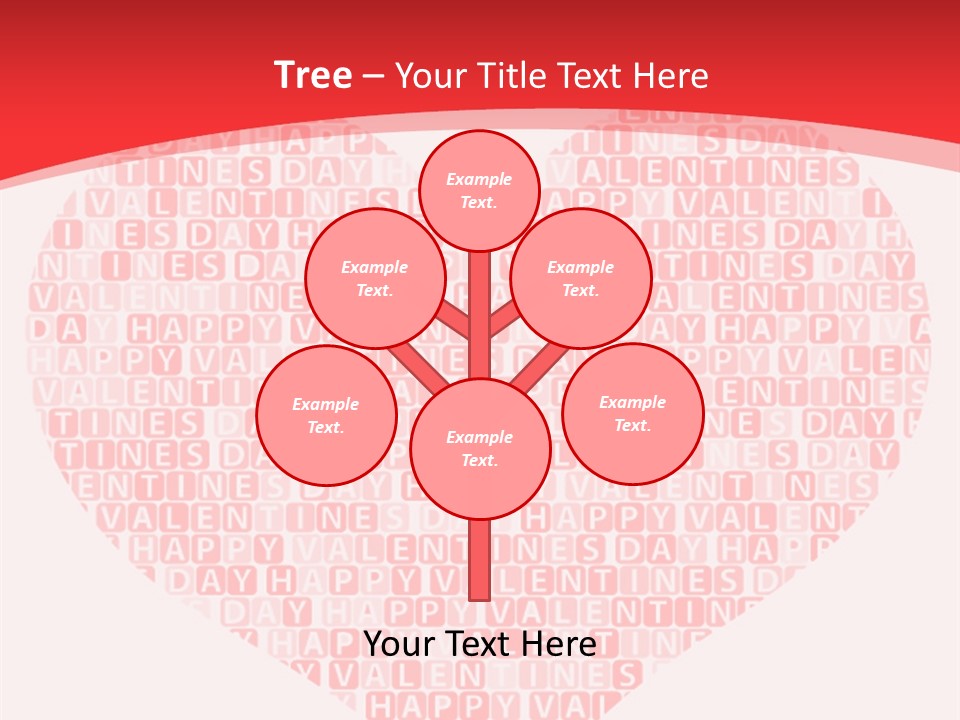 Isolated Valentine Vector PowerPoint Template