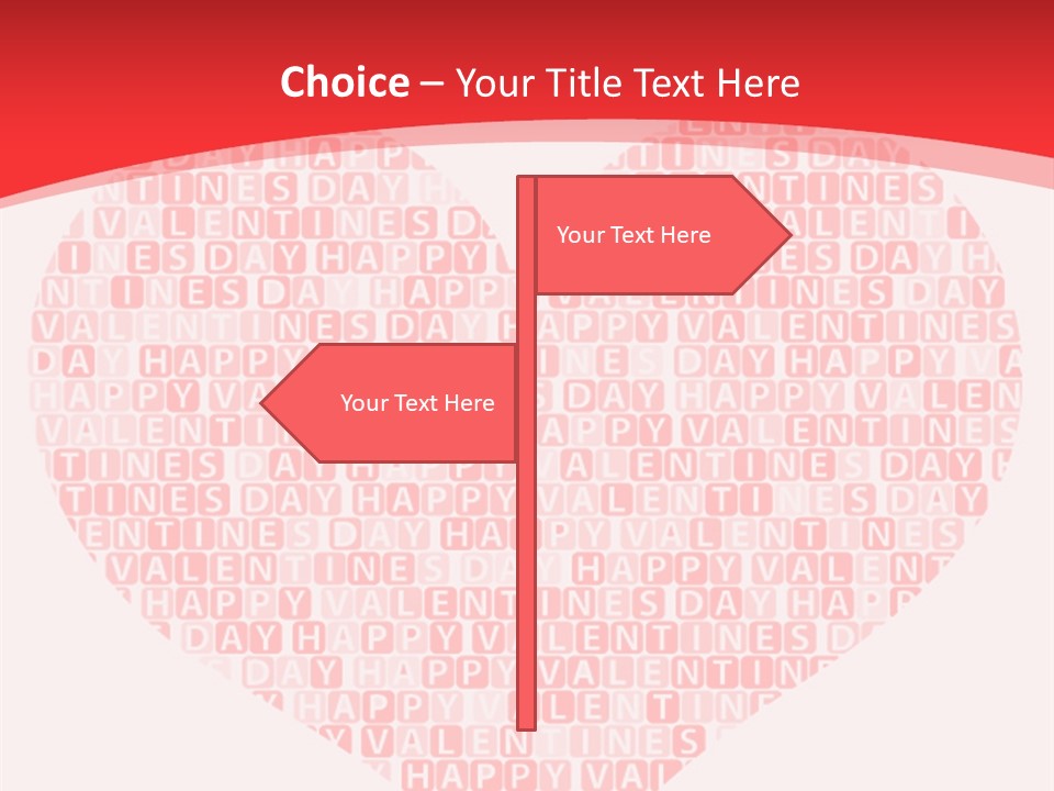 Isolated Valentine Vector PowerPoint Template