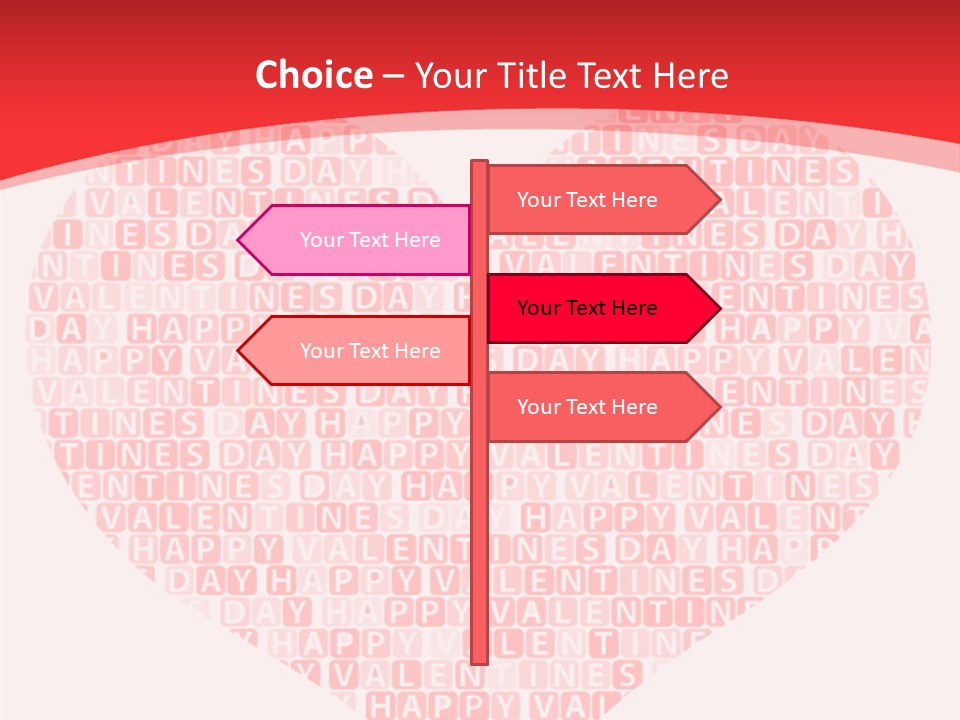 Isolated Valentine Vector PowerPoint Template