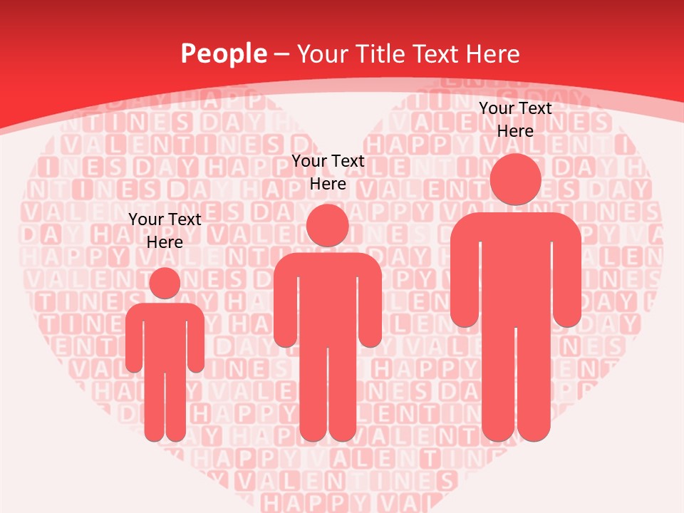 Isolated Valentine Vector PowerPoint Template