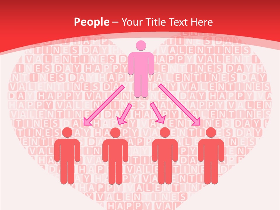 Isolated Valentine Vector PowerPoint Template