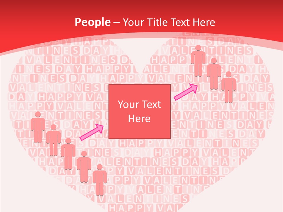 Isolated Valentine Vector PowerPoint Template