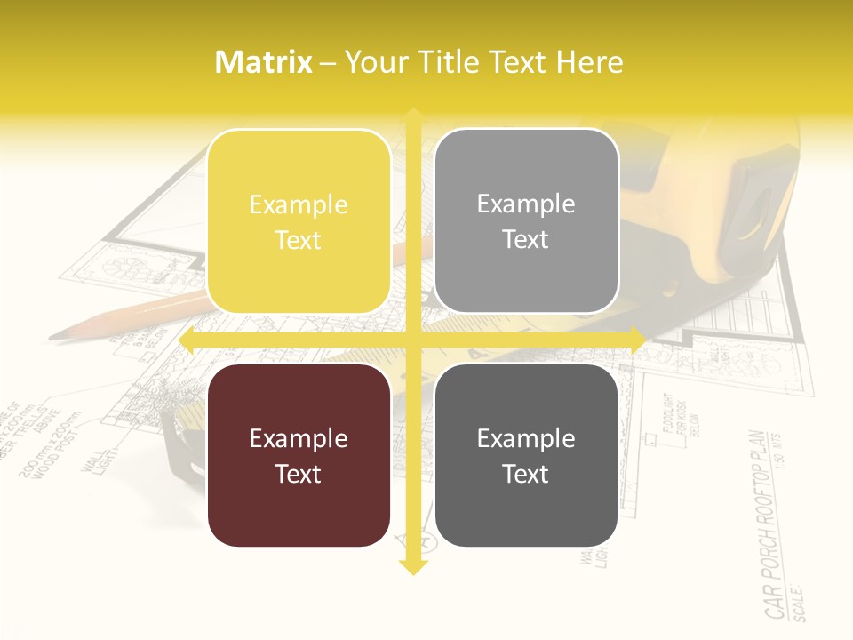 Tape Engineering Ruler PowerPoint Template