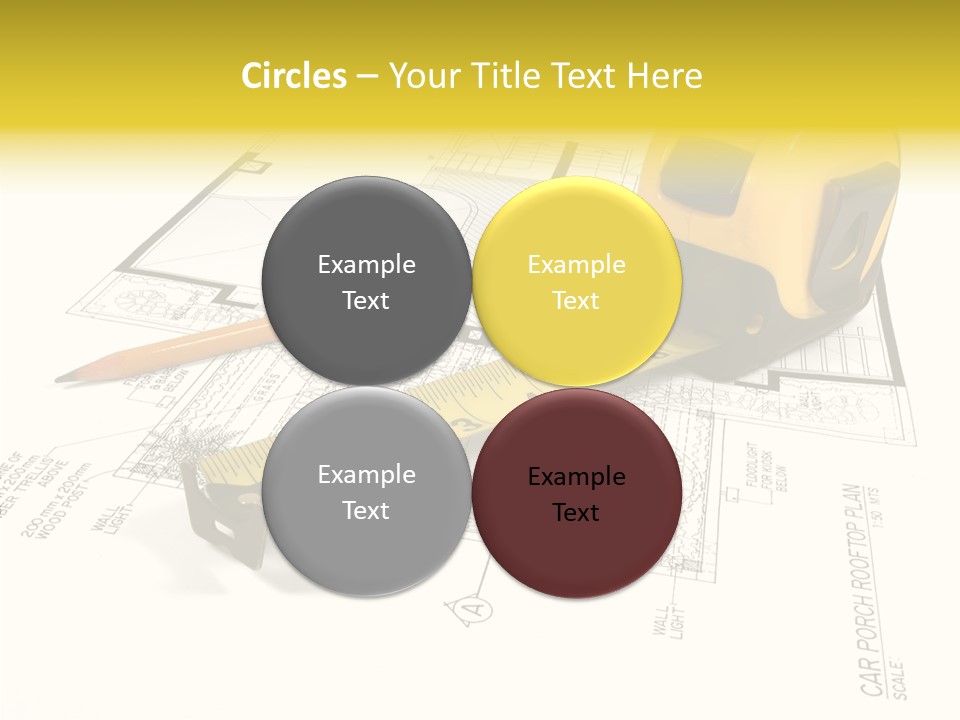 Tape Engineering Ruler PowerPoint Template