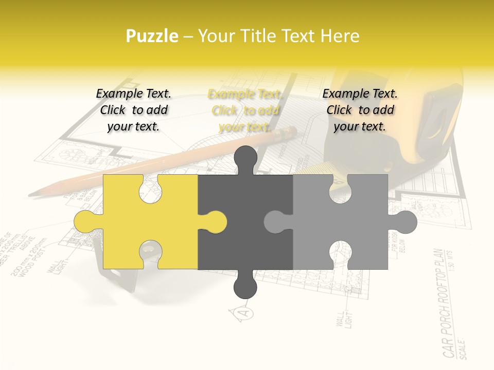 Tape Engineering Ruler PowerPoint Template