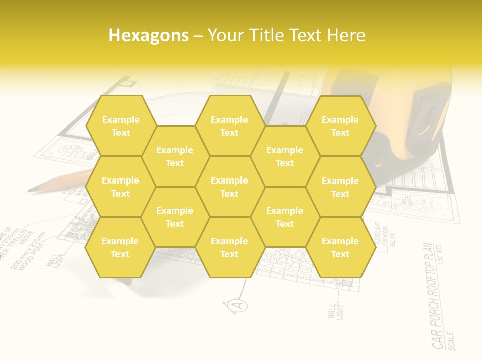 Tape Engineering Ruler PowerPoint Template