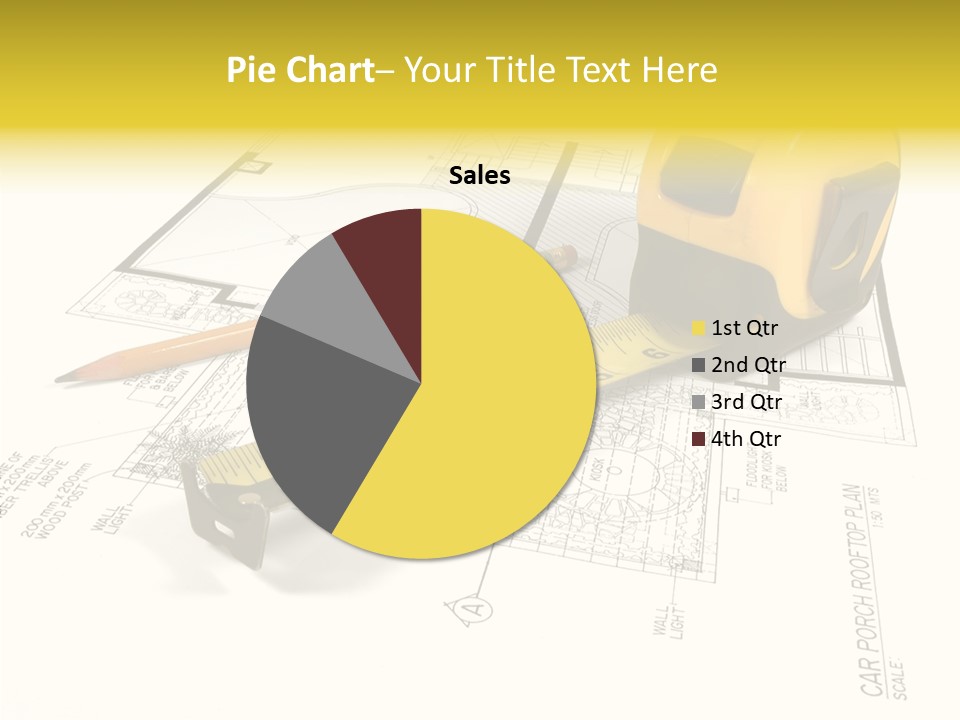 Tape Engineering Ruler PowerPoint Template
