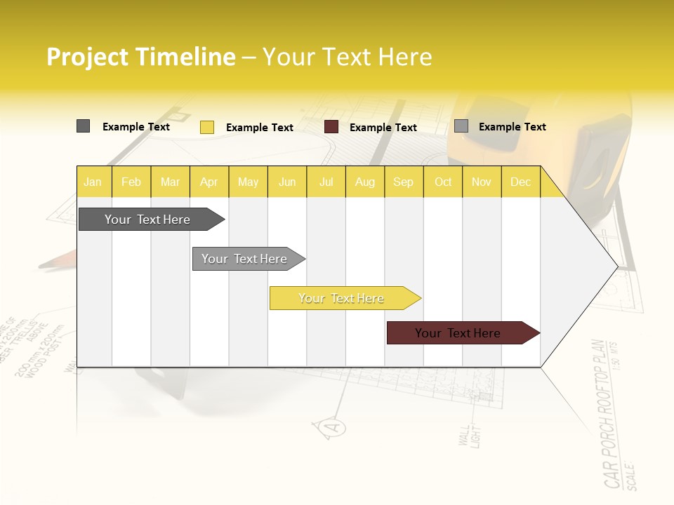 Tape Engineering Ruler PowerPoint Template