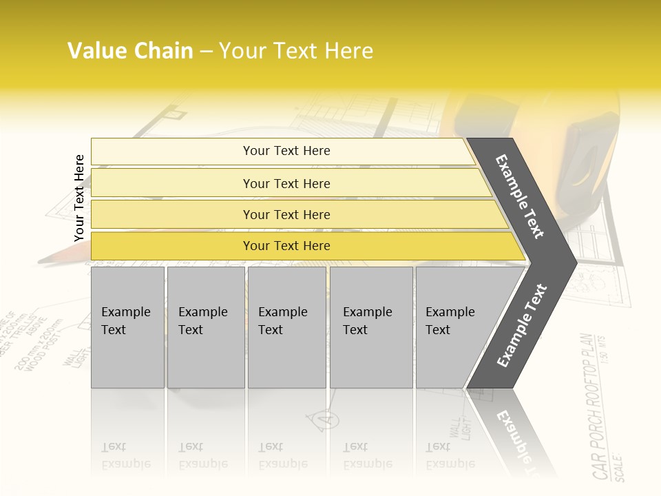 Tape Engineering Ruler PowerPoint Template