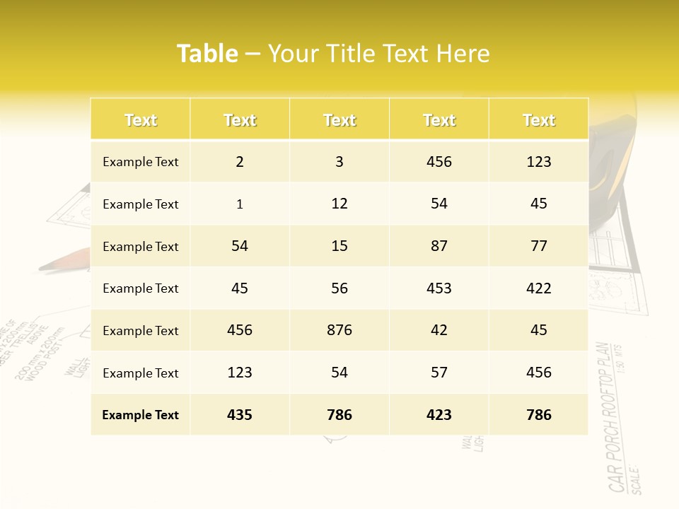 Tape Engineering Ruler PowerPoint Template